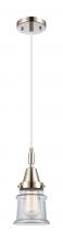 Innovations Lighting 447-1P-PN-G182S - Canton - 1 Light - 7 inch - Polished Nickel - Mini Pendant