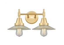 Innovations Lighting 447-2W-SG-G2 - Halophane - 2 Light - 18 inch - Satin Gold - Bath Vanity Light