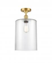 Innovations Lighting 516-1C-SG-G112-L - Cobbleskill - 1 Light - 9 inch - Satin Gold - Semi-Flush Mount