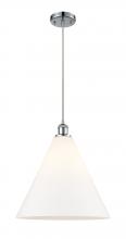 Innovations Lighting 516-1P-PC-GBC-161 - Berkshire - 1 Light - 16 inch - Polished Chrome - Cord hung - Pendant