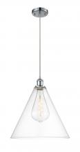 Innovations Lighting 516-1P-PC-GBC-162 - Berkshire - 1 Light - 16 inch - Polished Chrome - Cord hung - Pendant