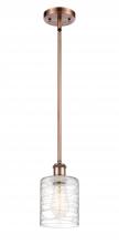 Innovations Lighting 516-1S-AC-G1113 - Cobbleskill - 1 Light - 5 inch - Antique Copper - Mini Pendant