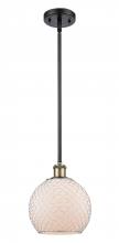 Innovations Lighting 516-1S-BAB-G121-8CSN-LED - Farmhouse Chicken Wire - 1 Light - 8 inch - Black Antique Brass - Mini Pendant