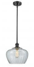 Innovations Lighting 516-1S-BK-G92-L - Fenton - 1 Light - 11 inch - Matte Black - Mini Pendant