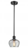 Innovations Lighting 516-1S-BK-G92 - Fenton - 1 Light - 7 inch - Matte Black - Mini Pendant