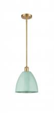 Innovations Lighting 516-1S-SG-MBD-9-SF - Plymouth - 1 Light - 9 inch - Satin Gold - Pendant