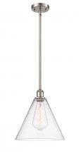 Innovations Lighting 516-1S-SN-GBC-124 - Berkshire - 1 Light - 12 inch - Brushed Satin Nickel - Mini Pendant