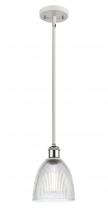 Innovations Lighting 516-1S-WPC-G382 - Castile - 1 Light - 6 inch - White Polished Chrome - Mini Pendant