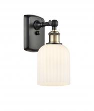 Innovations Lighting 516-1W-BAB-G559-5GWH - Bridal Veil - 1 Light - 5 inch - Black Antique Brass - Sconce