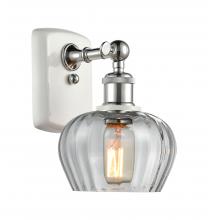 Innovations Lighting 516-1W-WPC-G92 - Fenton - 1 Light - 7 inch - White Polished Chrome - Sconce