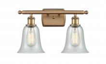 Innovations Lighting 516-2W-BB-G2812 - Hanover - 2 Light - 16 inch - Brushed Brass - Bath Vanity Light