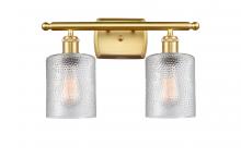 Innovations Lighting 516-2W-SG-G112 - Cobbleskill - 2 Light - 15 inch - Satin Gold - Bath Vanity Light