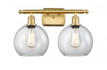 Innovations Lighting 516-2W-SG-G122-8 - Athens - 2 Light - 18 inch - Satin Gold - Bath Vanity Light