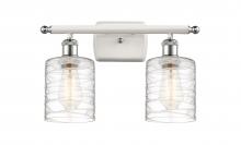 Innovations Lighting 516-2W-WPC-G1113 - Cobbleskill - 2 Light - 15 inch - White Polished Chrome - Bath Vanity Light