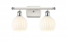 Innovations Lighting 516-2W-WPC-G1217-6WV - White Venetian - 2 Light - 16 inch - White Polished Chrome - Bath Vanity Light