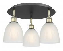 Innovations Lighting 516-3C-BAB-G381 - Castile - 3 Light - 18 inch - Black Antique Brass - Flush Mount