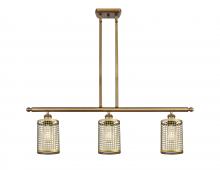 Innovations Lighting 516-3I-BB-M18-BB - Nestbrook - 3 Light - 36 inch - Brushed Brass - Multi Pendant