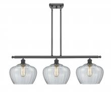 Innovations Lighting 516-3I-BK-G92-L - Fenton - 3 Light - 38 inch - Matte Black - Cord hung - Island Light