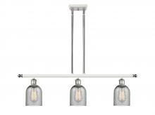 Innovations Lighting 516-3I-WPC-G257 - Caledonia - 3 Light - 36 inch - White Polished Chrome - Cord hung - Island Light