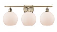 Innovations Lighting 516-3W-AB-G121 - Athens - 3 Light - 28 inch - Antique Brass - Bath Vanity Light