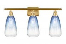 Innovations Lighting 516-3W-SG-G480-6SB - Brookhaven Almond - 3 Light - 26 inch - Satin Gold - Bath Vanity Light