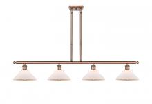 Innovations Lighting 516-4I-AC-G131 - Orwell - 4 Light - 48 inch - Antique Copper - Cord hung - Island Light