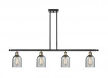 Innovations Lighting 516-4I-BAB-G257-LED - Caledonia - 4 Light - 48 inch - Black Antique Brass - Cord hung - Island Light