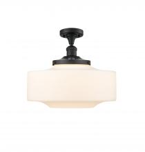 Innovations Lighting 517-1CH-BK-G691-16 - Bridgeton - 1 Light - 12 inch - Matte Black - Semi-Flush Mount