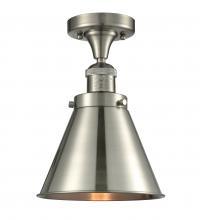 Innovations Lighting 517-1CH-SN-M13-SN - Appalachian - 1 Light - 8 inch - Brushed Satin Nickel - Semi-Flush Mount