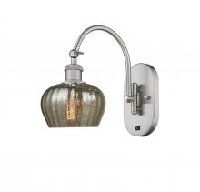 Innovations Lighting 518-1W-SN-G96 - Fenton - 1 Light - 7 inch - Brushed Satin Nickel - Sconce