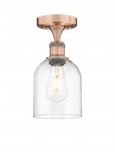 Innovations Lighting 616-1F-AC-G558-6CL - Bella - 1 Light - 6 inch - Antique Copper - Semi-Flush Mount