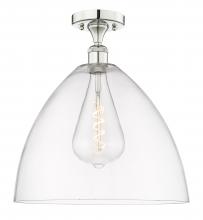 Innovations Lighting 616-1F-PN-GBD-162 - Bristol - 1 Light - 16 inch - Polished Nickel - Semi-Flush Mount