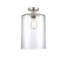 Innovations Lighting 616-1F-SN-G112-L - Cobbleskill - 1 Light - 9 inch - Brushed Satin Nickel - Semi-Flush Mount