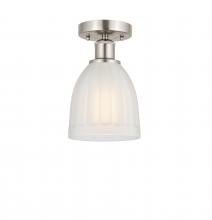 Innovations Lighting 616-1F-SN-G441 - Brookfield - 1 Light - 6 inch - Brushed Satin Nickel - Semi-Flush Mount