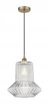 Innovations Lighting 616-1P-AB-G212 - Springwater - 1 Light - 12 inch - Antique Brass - Cord hung - Mini Pendant