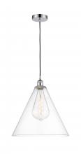 Innovations Lighting 616-1P-PC-GBC-162 - Berkshire - 1 Light - 16 inch - Polished Chrome - Cord hung - Pendant