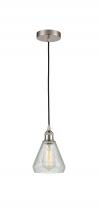 Innovations Lighting 616-1P-SN-G275 - Conesus - 1 Light - 6 inch - Brushed Satin Nickel - Cord hung - Mini Pendant