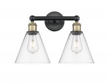 Innovations Lighting 616-2W-BAB-GBC-82 - Berkshire - 2 Light - 17 inch - Black Antique Brass - Bath Vanity Light