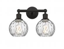 Innovations Lighting 616-2W-OB-G1215-6 - Athens Water Glass - 2 Light - 15 inch - Oil Rubbed Bronze - Bath Vanity Light