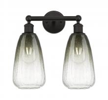 Innovations Lighting 616-2W-OB-G480-6SL - Brookhaven Almond - 2 Light - 15 inch - Oil Rubbed Bronze - Bath Vanity Light