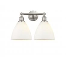 Innovations Lighting 616-2W-SN-GBD-751 - Bristol - 2 Light - 17 inch - Brushed Satin Nickel - Bath Vanity Light