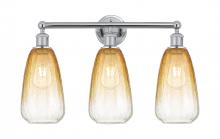 Innovations Lighting 616-3W-PC-G480-6AM - Brookhaven Almond - 3 Light - 24 inch - Polished Chrome - Bath Vanity Light