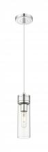 Innovations Lighting 617-1P-PC-G617-8CL - Boreas - 1 Light - 3 inch - Polished Chrome - Cord Hung - Mini Pendant