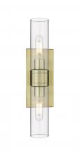 Innovations Lighting 617-2W-AB-G617-8CL - Boreas - 2 Light - 18 inch - Antique Brass - Bath Vanity Light