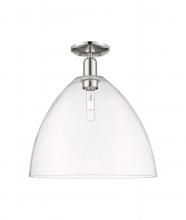 Innovations Lighting 716-1C-PN-GBD-162 - Bristol - 1 Light - 16 inch - Polished Nickel - Semi-Flush Mount