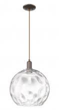 Innovations Lighting 716-1P-OB-G1215-14 - Athens Water Glass - 1 Light - 13 inch - Oil Rubbed Bronze - Cord hung - Mini Pendant