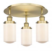 Innovations Lighting 916-3C-BB-G311 - Dover - 3 Light - 16 inch - Brushed Brass - Flush Mount