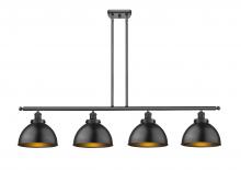 Innovations Lighting 916-4I-BK-MFD-10-BK - Derby - 4 Light - 48 inch - Matte Black - Stem Hung - Island Light