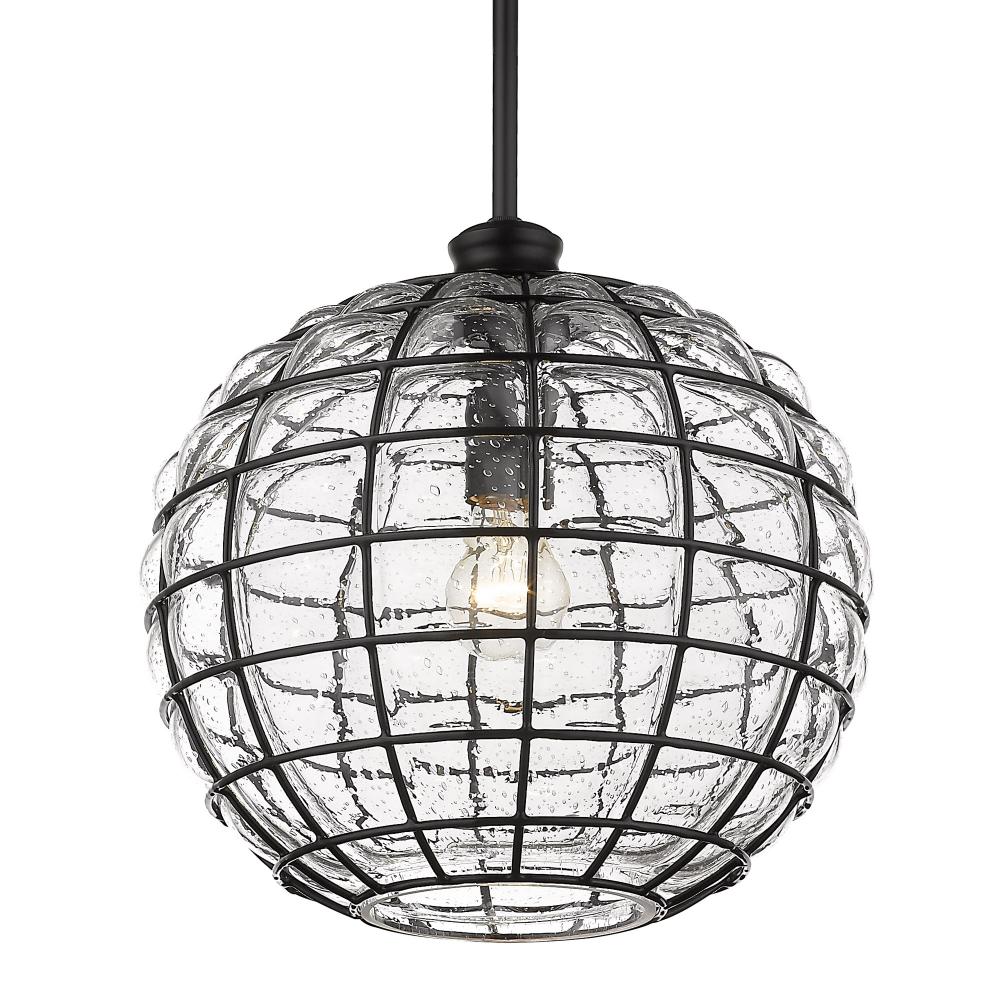 Powell Medium Pendant in Matte Black