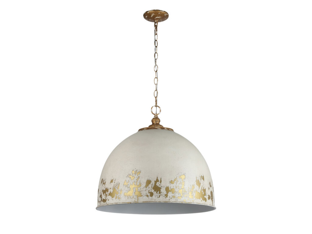 Alison 5-Light Pendant in Vintage Gold with Antique Ivory